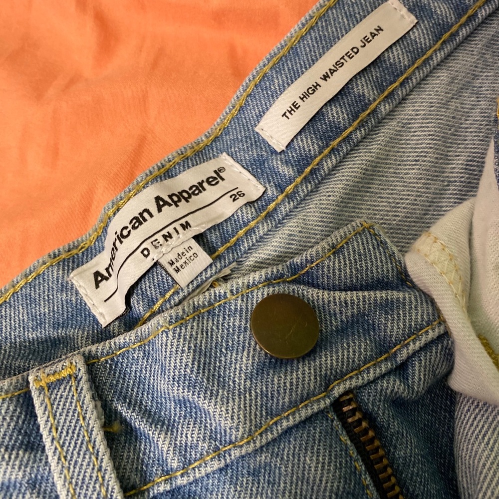 American Apparel High Waisted Jeans